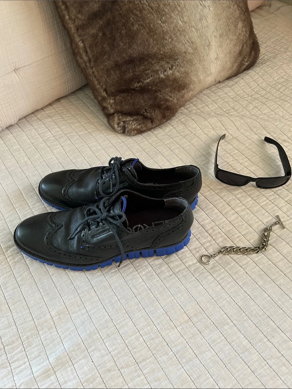 Cole haan grand OS zero grand comfy black leather oxfords shoes 9.5 men’s